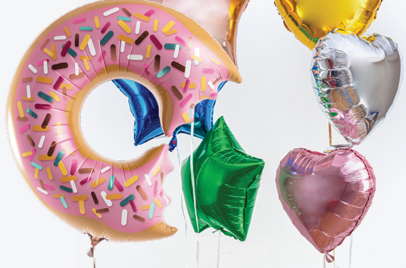 Montage sans hélium- Joyeux anniversaire Rosegold – La Fiesta Ideal