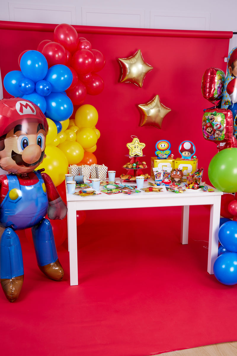 30 PCS Super Mario Decoration Anniversaire, Mario Party Ballons