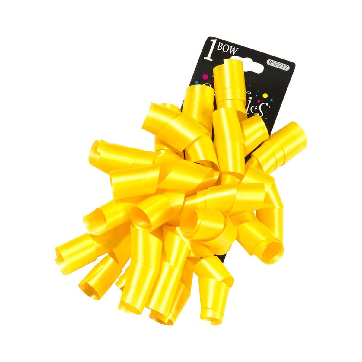 A-LINE Gift Wrap & Bags Yellow Swirl Gift Bow, 1 Count 882636761650