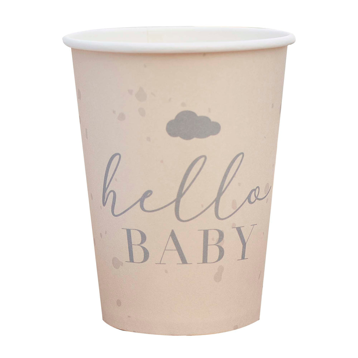 AMSCAN CA Baby Shower Hello Baby Eco Paper Cups, 9 oz, 8 Count