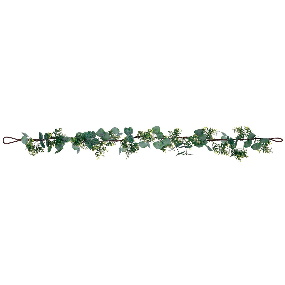 AMSCAN CA Bridal Shower Deluxe Eucalyptus Floral Garland, 5 x 60 Inches, 1 Count 192937265468