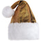 AMSCAN CA Christmas Gold Deluxe Santa Hat for Adults 192937495605