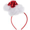 AMSCAN CA Christmas Red Sequined Santa Headband, 1 Count 192937465271