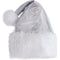 AMSCAN CA Christmas Silver Deluxe Santa Hat for Adults 192937495612