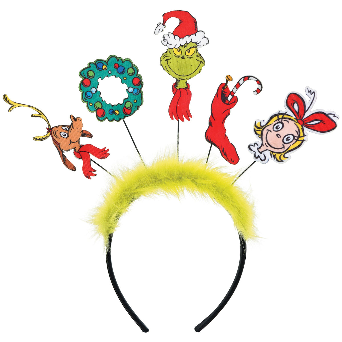 AMSCAN CA Christmas The Grinch Headband, 1 Count 192937474150