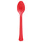 AMSCAN CA Disposable-Plasticware Apple Red Plastic Spoons, 20 Count 192937434963