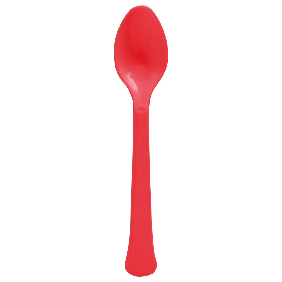 AMSCAN CA Disposable-Plasticware Apple Red Plastic Spoons, 20 Count 192937434963