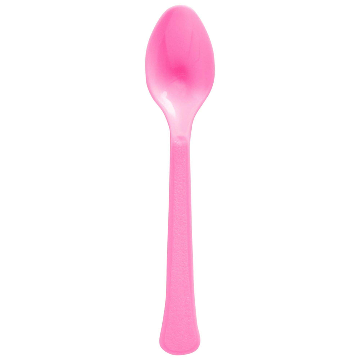 AMSCAN CA Disposable-Plasticware Bright Pink Plastic Spoons, 20 Count 192937434888