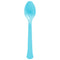 AMSCAN CA Disposable-Plasticware Caribbean Blue Plastic Spoons, 20 Count 192937434987