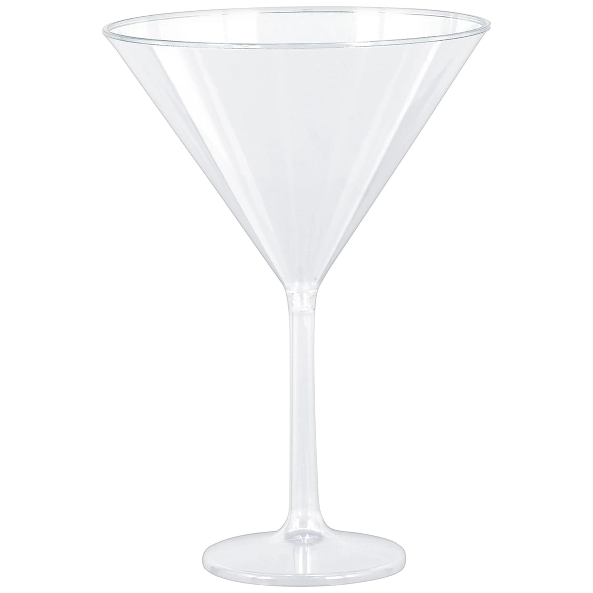 AMSCAN CA Disposable-Plasticware Clear Jumbo Martini Plastic Glasses, 25 Oz, 4 Count