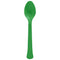 AMSCAN CA Disposable-Plasticware Festive Green Plastic Spoons, 20 Count