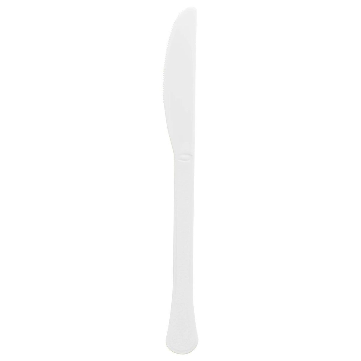 AMSCAN CA Disposable-Plasticware Frosty White Plastic Knives, 20 Count 192937435366