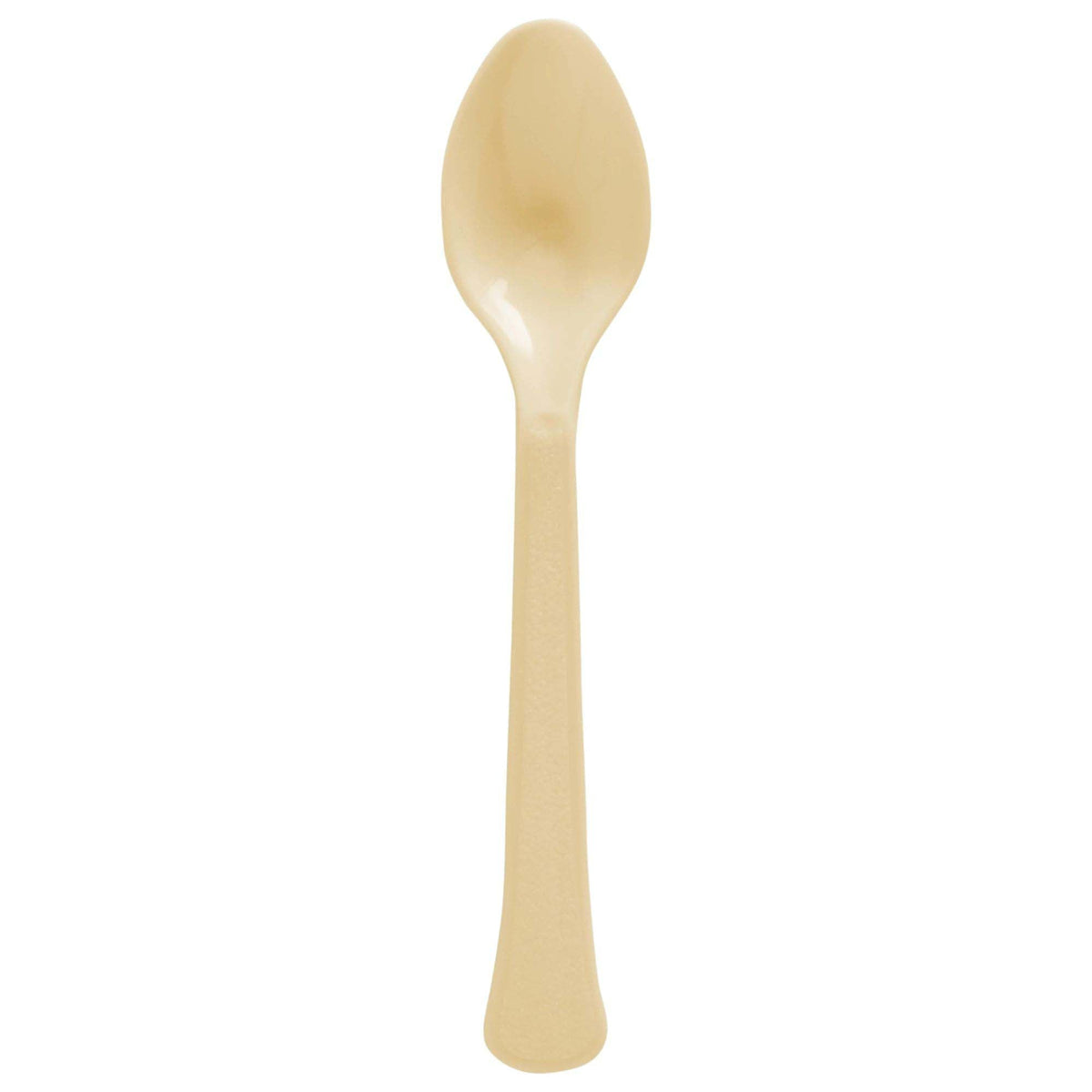 AMSCAN CA Disposable-Plasticware Gold Plastic Spoons, 20 Count 192937434949