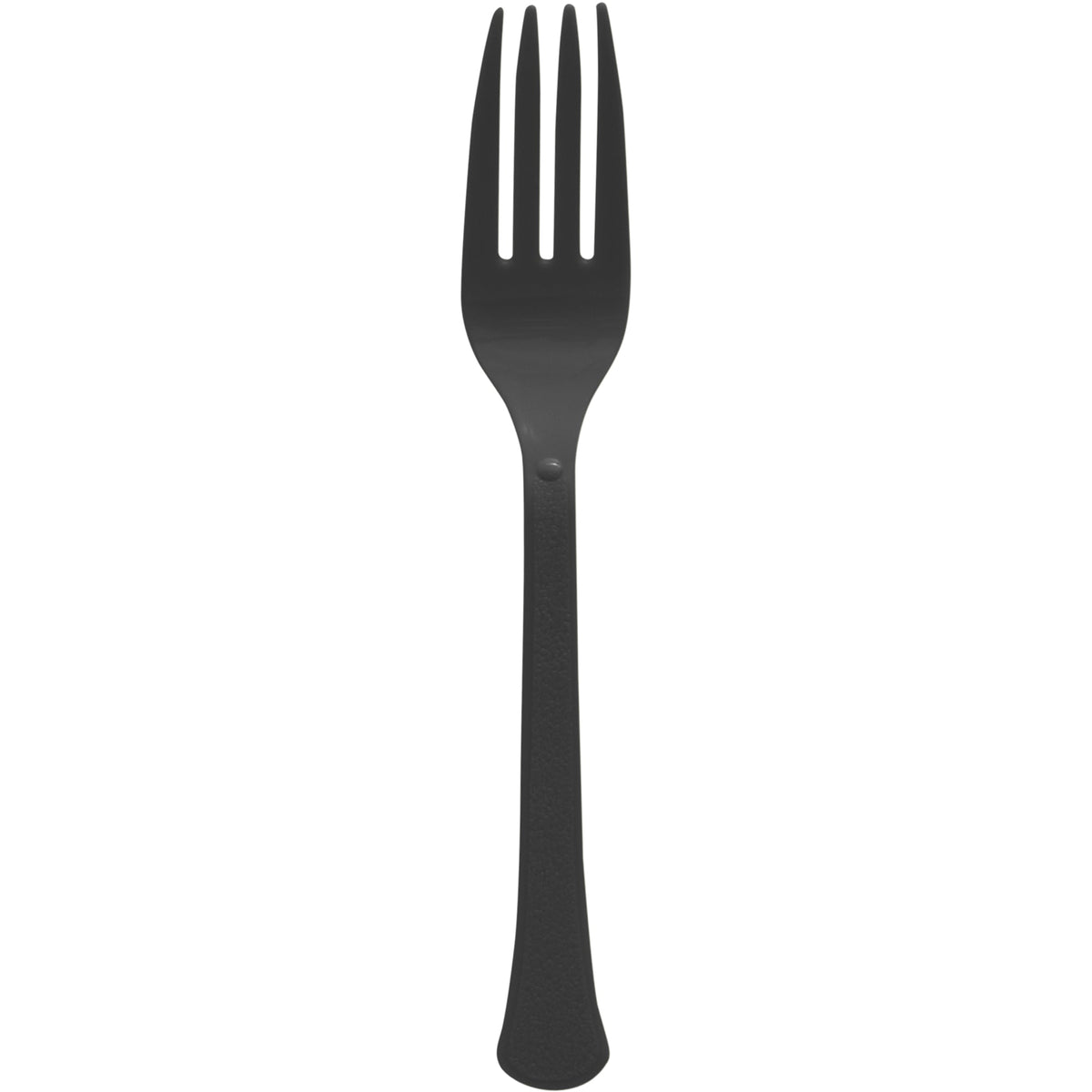 AMSCAN CA Disposable-Plasticware Jet Black Plastic Forks, 20 Count 192937434383