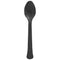 AMSCAN CA Disposable-Plasticware Jet Black Plastic Spoons, 20 Count 192937434871