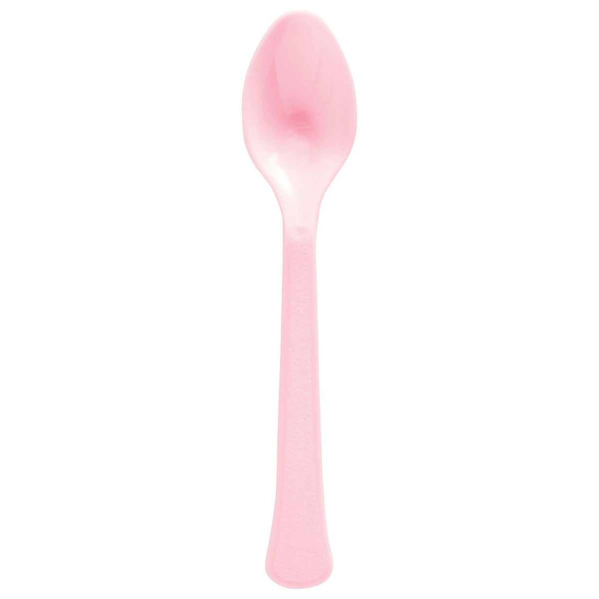 AMSCAN CA Disposable-Plasticware New Pink Plastic Spoons, 20 Count 192937434918