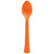 AMSCAN CA Disposable-Plasticware Orange Peel Plastic Spoons, 20 Count