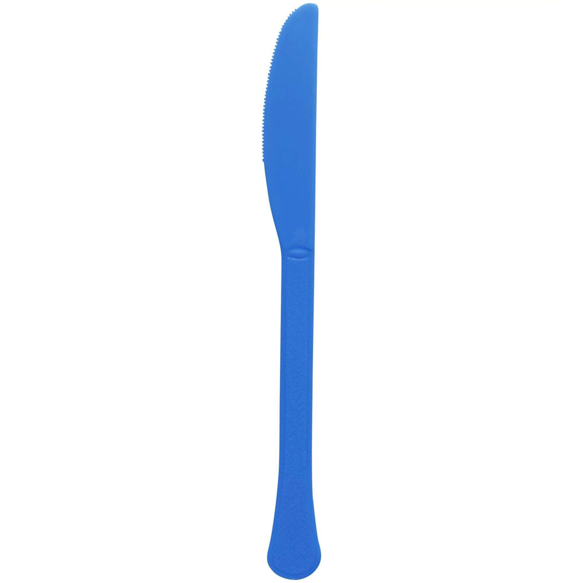 AMSCAN CA Disposable-Plasticware Royal Blue Plastic Knives, 20 Count 192937435403