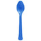 AMSCAN CA Disposable-Plasticware Royal Blue Plastic Spoons, 20 Count 192937434895