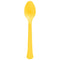 AMSCAN CA Disposable-Plasticware Sunshine Yellow Plastic Spoons, 20 Count 192937434864