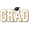 AMSCAN CA Graduation GRAD Giant Cutout, 15 x 28 Inches, 1 Count 192937500835