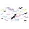 AMSCAN CA Halloween Pastel Halloween Bat Mega Value Pack Paper Cutouts, 50 Count 192937397664