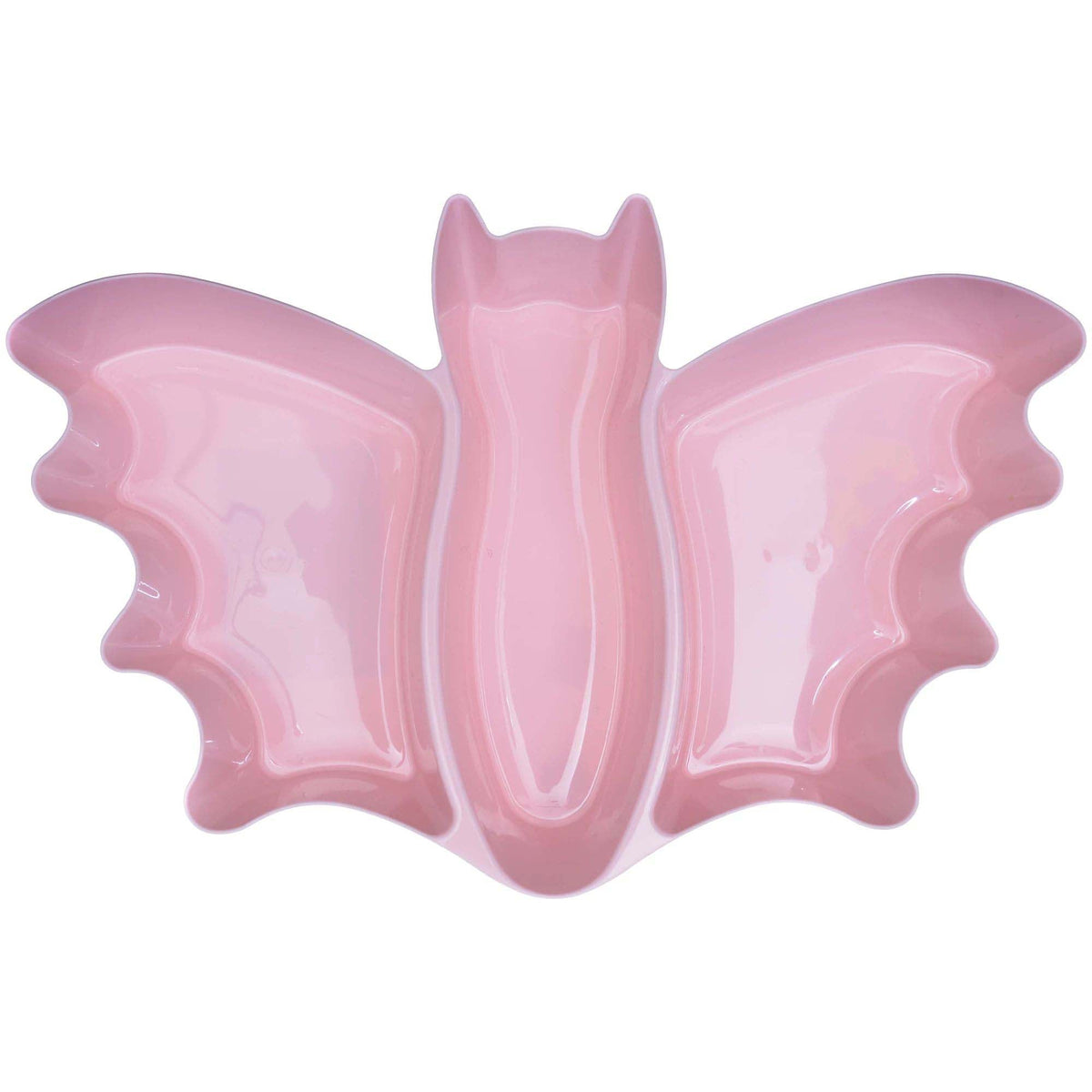 AMSCAN CA Halloween Pastel Halloween Large Bat Shaped Plastic Platter, 12 x 19 Inches, 1 Count