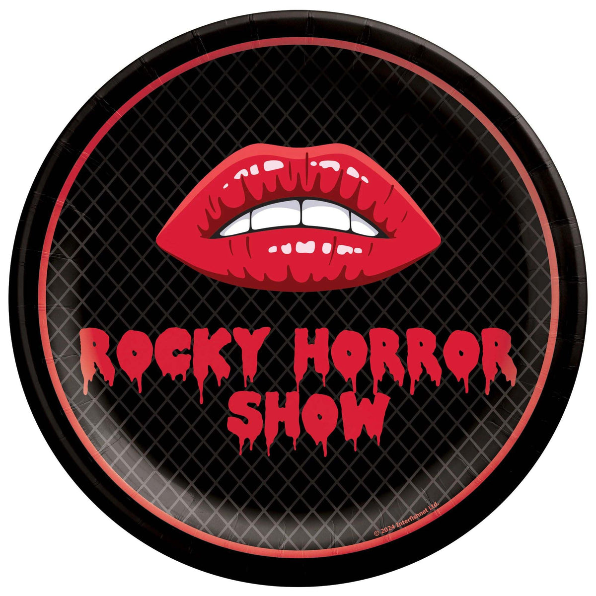 AMSCAN CA Halloween Rocky Horror Show Large Round Lunch Paper Plates, 10 Inches, 18 Count