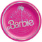 AMSCAN CA Kids Birthday Barbie Malibu Beach Small Round Lunch Paper Plates, 7 Inches, 8 Count