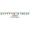 AMSCAN CA Kids Birthday Disney Stitch Jumbo Add-an-Age Happy Birthday Letter Paper Banner, 126 x 10 Inches, 1 Count