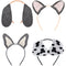 AMSCAN CA Kids Birthday Pawsome Party Headbands, 4 Count 192937432600