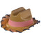 AMSCAN CA Kids Birthday Saddle Up Mini Plastic Cowboy Hats, 4 Count 192937172209