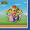 AMSCAN CA Kids Birthday Super Mario Bros Birthday Large Lunch Napkins, 16 Count