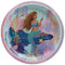 AMSCAN CA Kids Birthday The Little Mermaid Birthday Large Round Lunch Paper Plates, 9 Inches, 8 Count 192937382165