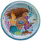 AMSCAN CA Kids Birthday The Little Mermaid Birthday Small Round Dessert Paper Plates, 7 Inches, 8 Count 192937382257