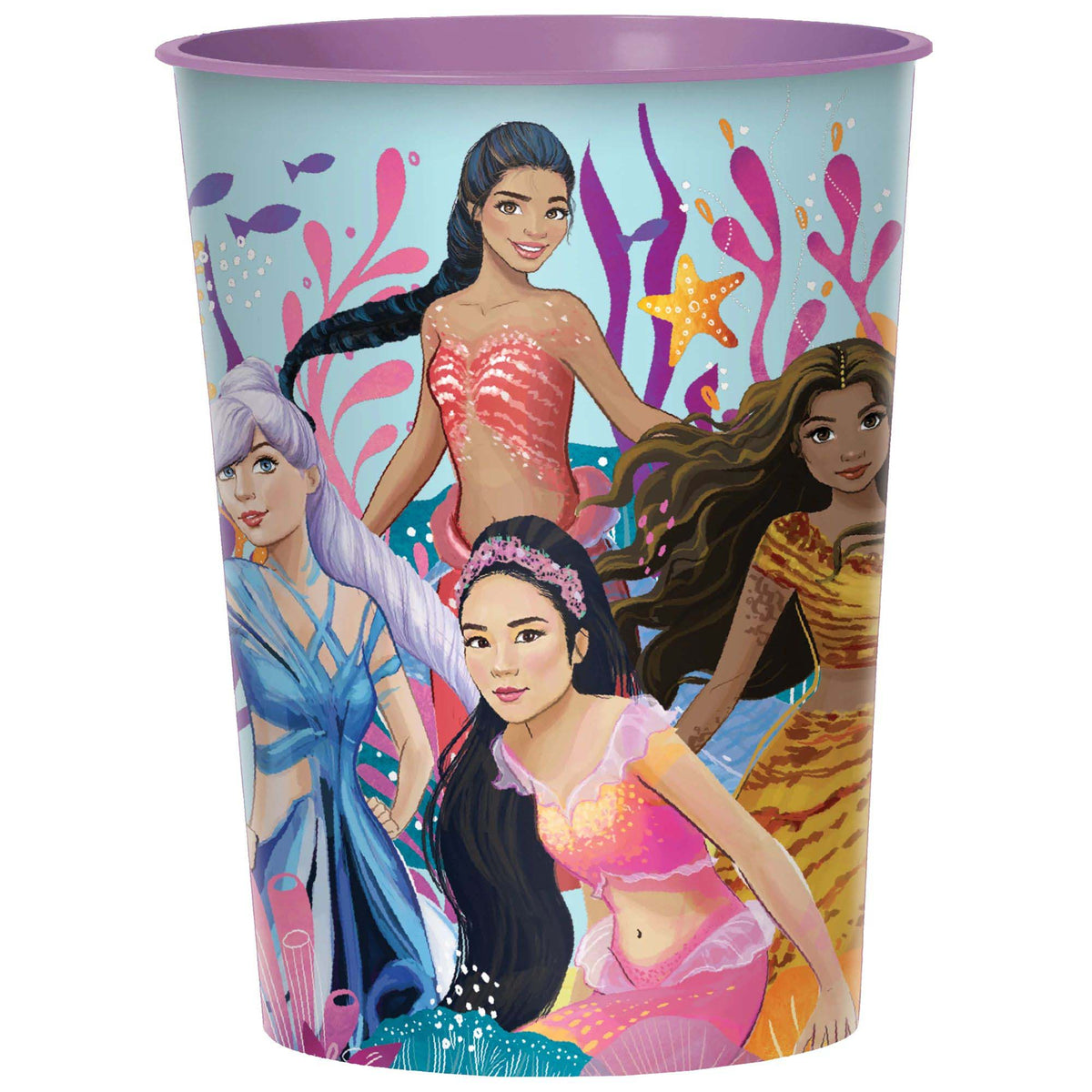 AMSCAN CA Kids Birthday The Little Mermaid Printed Party Favour Cup, 16 Oz, 1 Count 192937382264