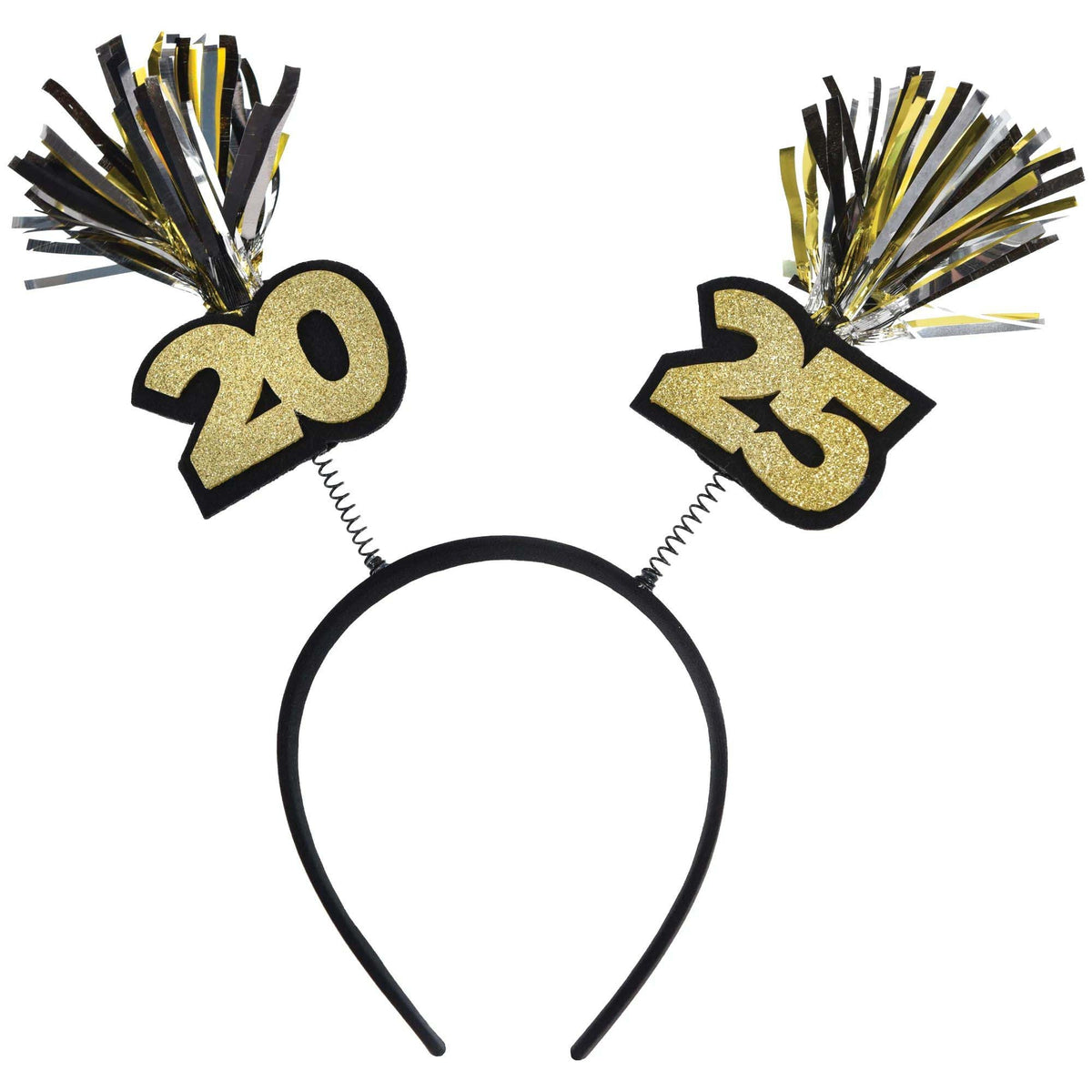 AMSCAN CA New Year 2025 New Year's Eve Headband, 1 Count 192937483466