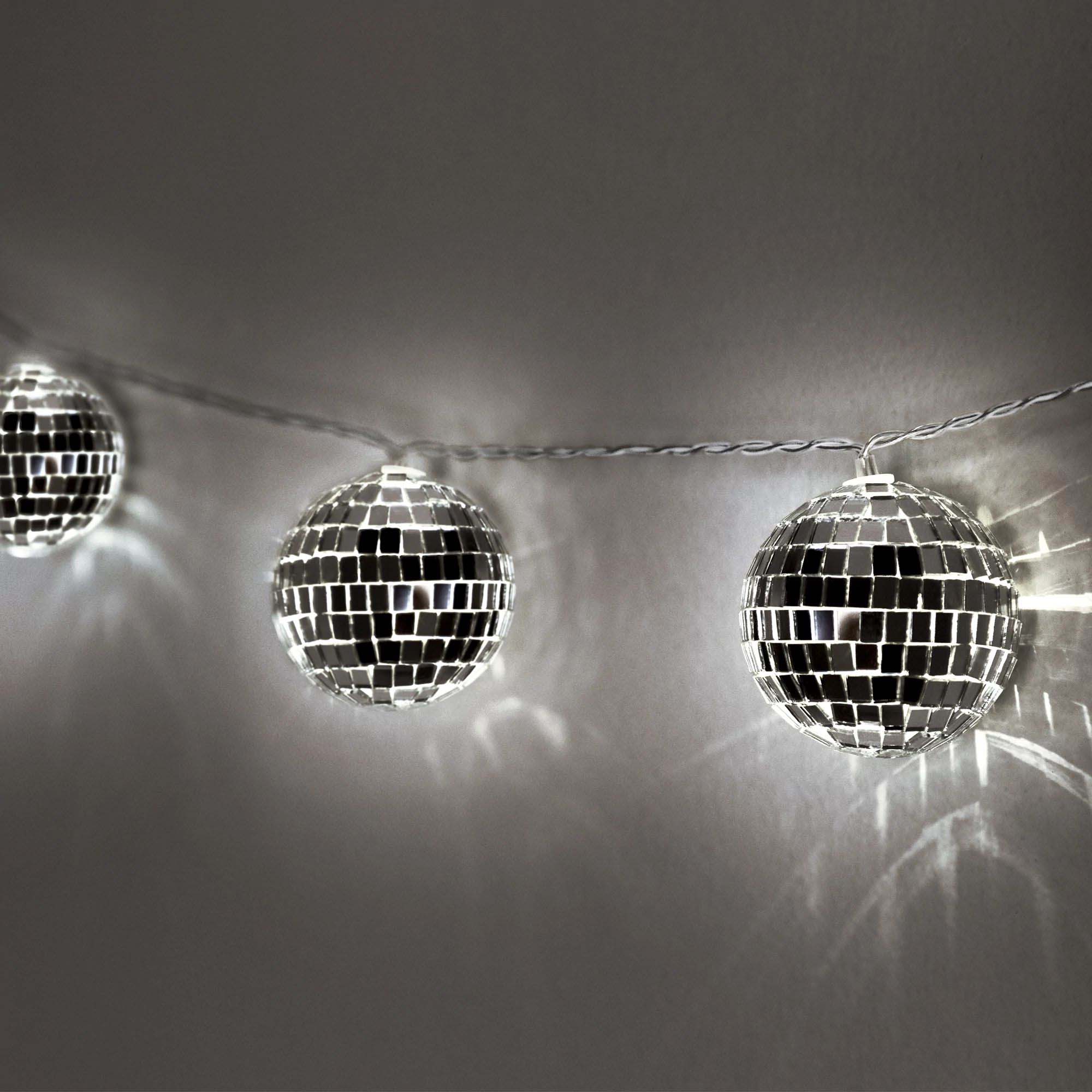 Disco Ball String Lights, 70.8 Inches, 1 Count | Party Expert