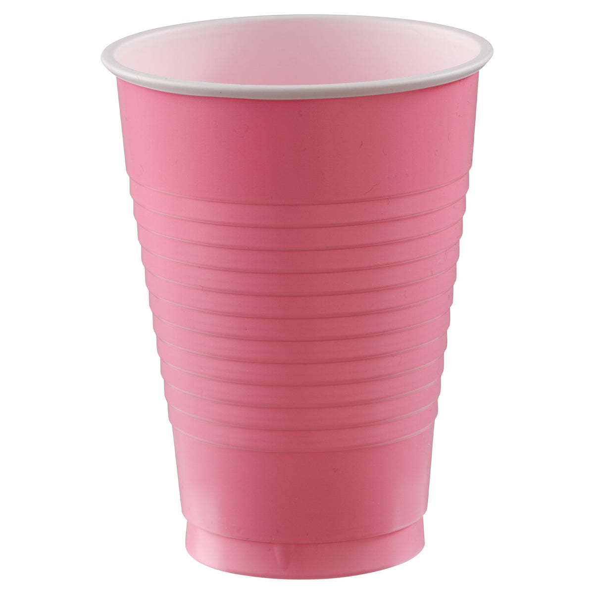 AMSCAN CA Plasticware New Pink Plastic Cups, 12 oz., 20 Count 192937264614