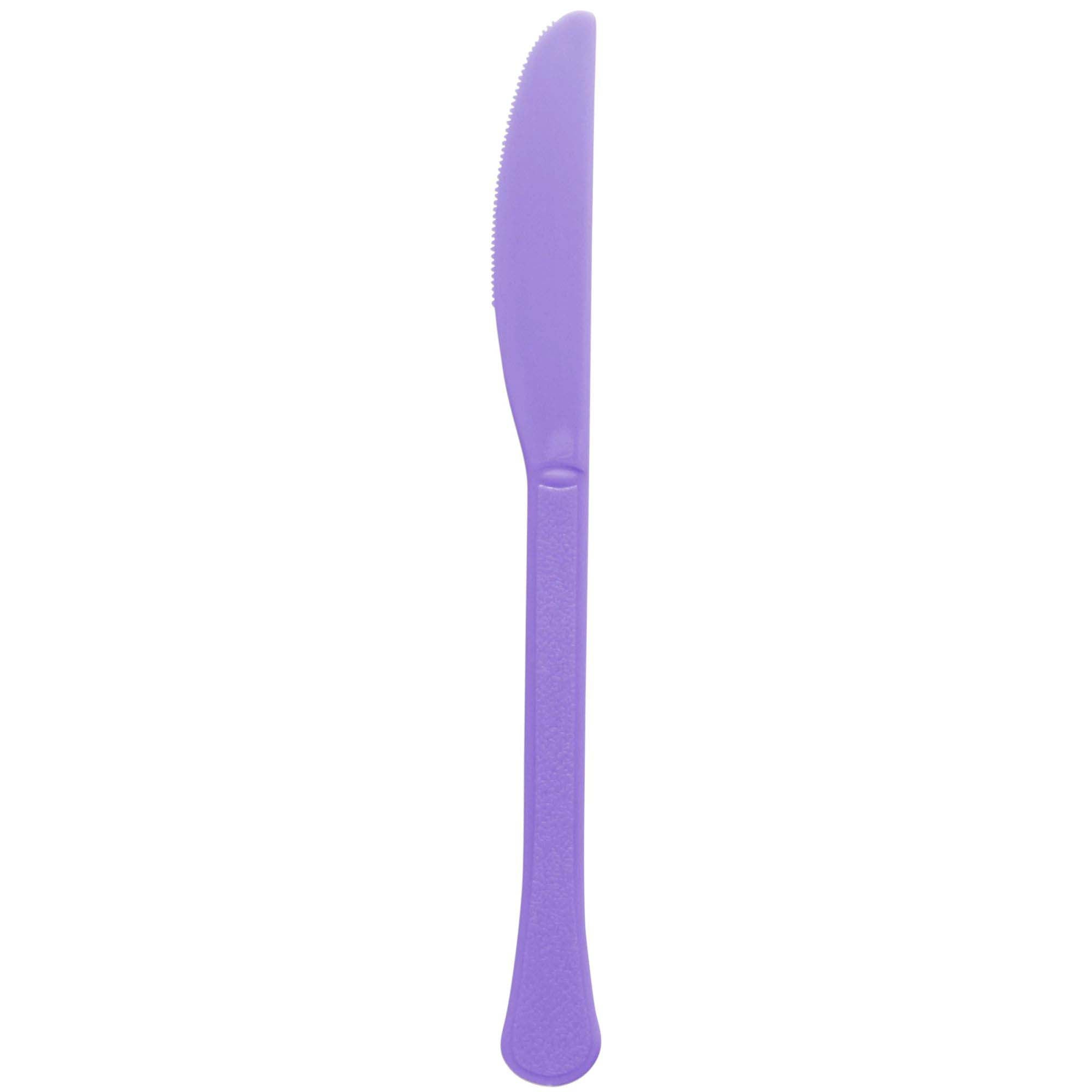 Purple Plastic Knives, 20 Count | Party Expert