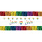 AMSCAN CA Pride Pride Love is Love Foil Paper Banner Kit, 4 Count