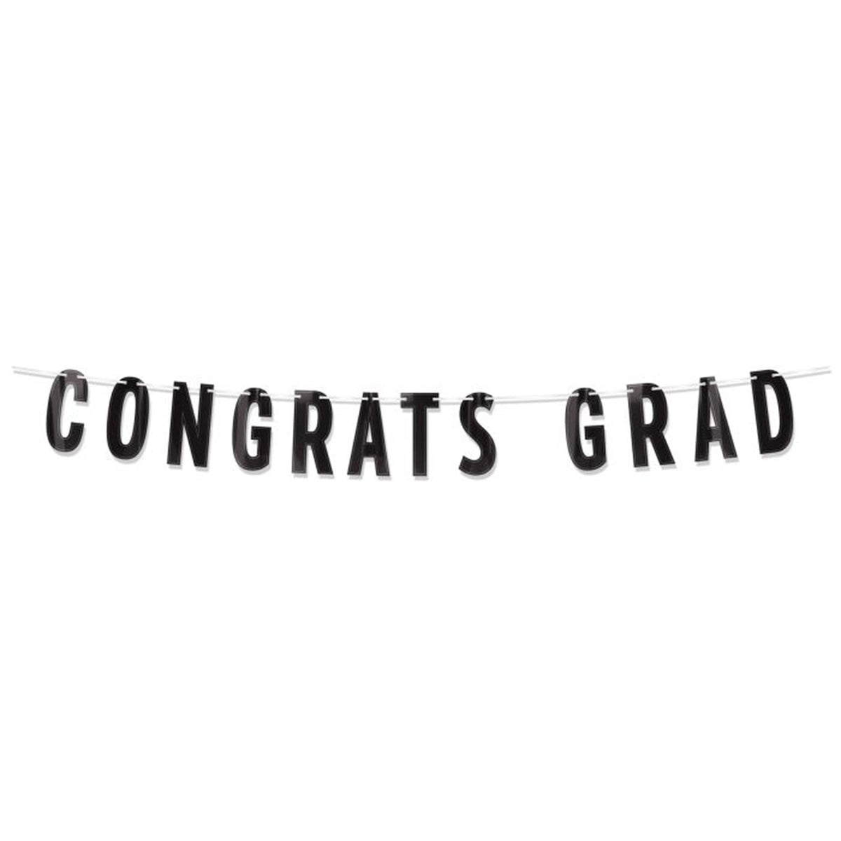 BEISTLE COMPANY Graduation "Congrats Grad" Graduation Banner, 60 Inches, 1 Count 034689257783