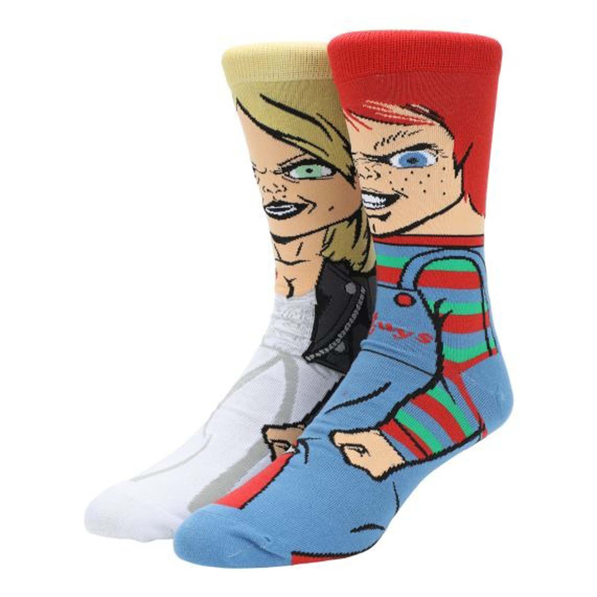 BIOWORLD Costume Accessories Chucky Crew Socks for Adult, 2 Pairs 661261433916