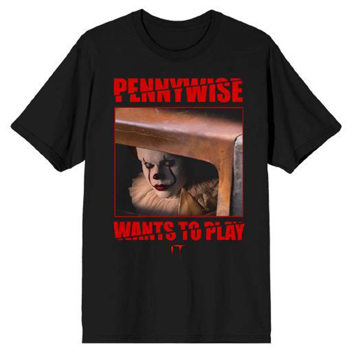 BIOWORLD Costume Accessories IT! Pennywise Wants to Play T-Shirt for Adults