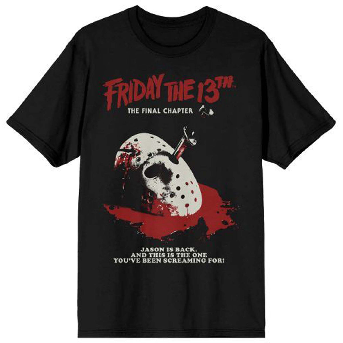 BIOWORLD Costume Accessories The Final Chapter T-Shirt for Adults, Friday the 13th, Jason