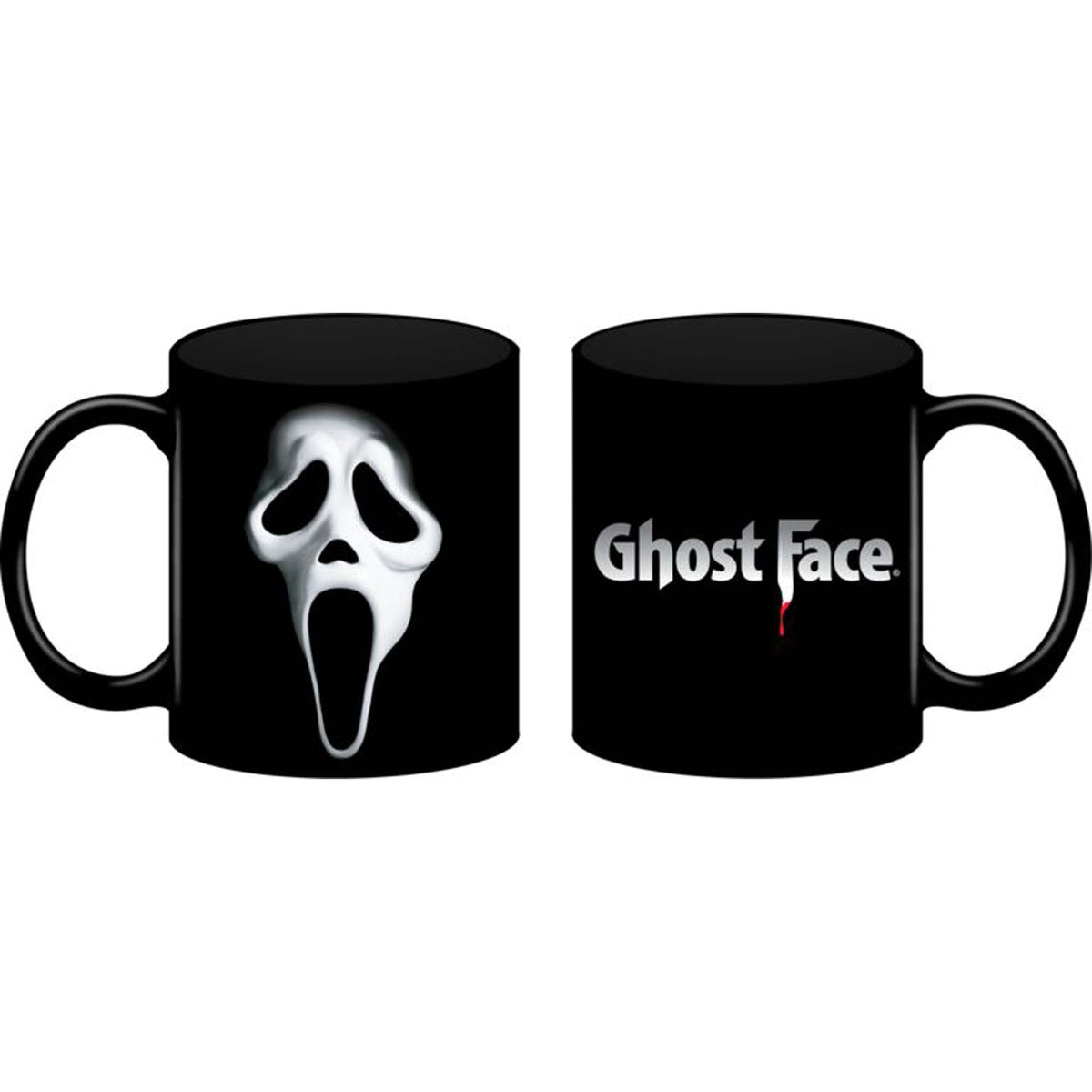 BIOWORLD Halloween Ghost Face Black Mug, Scream, 20 Oz, 1 Count 661261299048