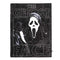 BIOWORLD Halloween Ghost Face Double Sided Throw Blanket, Scream, Black, 1 Count 196179370379