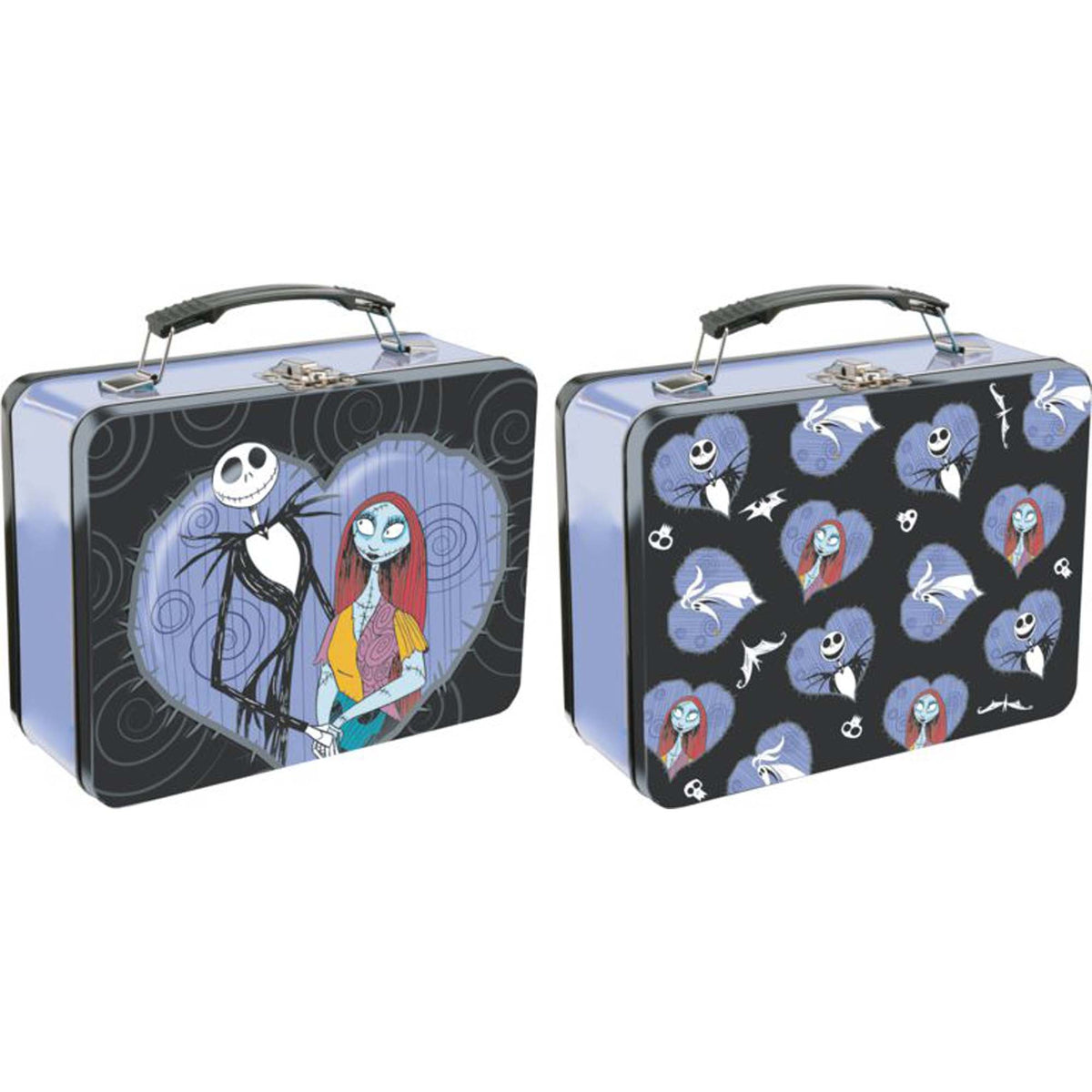 BIOWORLD Halloween Jack and Sally Tin Lunch Box, Nightmare Before Christmas 661261297082