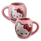 BIOWORLD Kids Birthday Hello Kitty Pink Ceramic Oval Mug, 18 Oz, 1 Count 733966063771