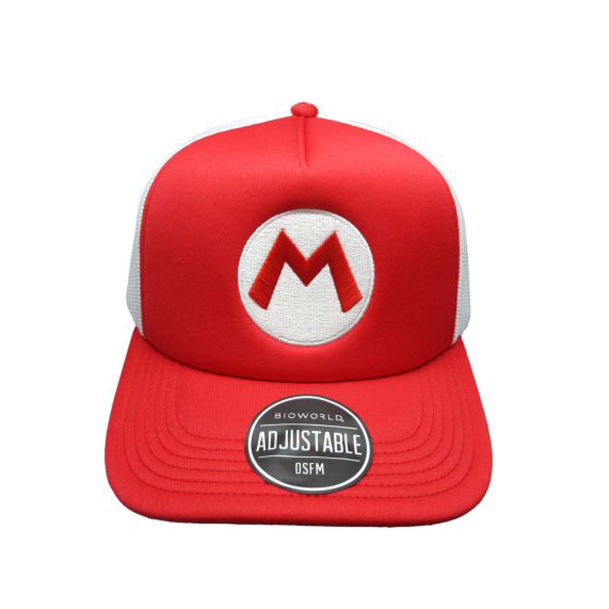 BIOWORLD Kids Birthday Mario Red Snapback Cap with White Mesh Back for Adults, Super Mario 661261346261